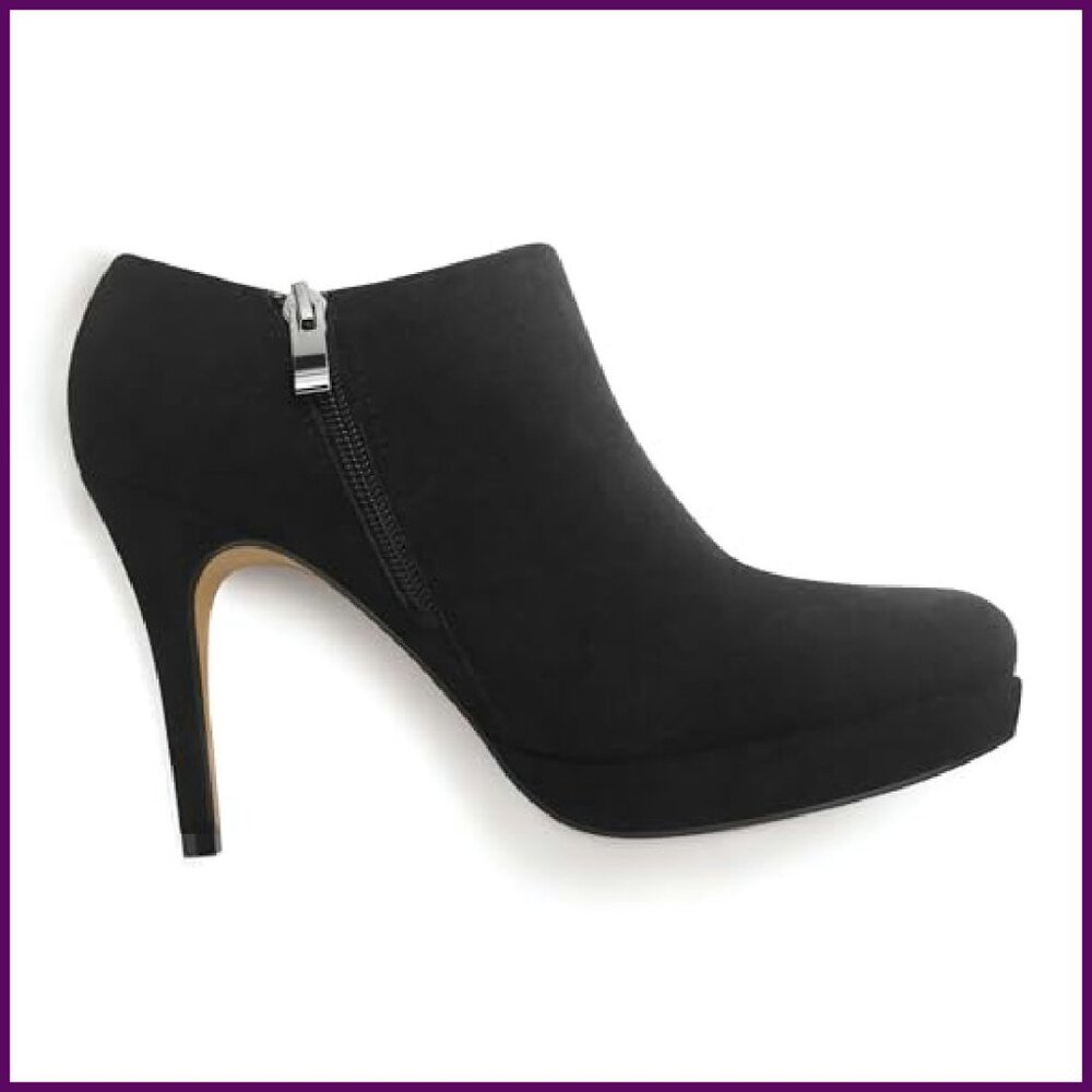 Women's Platform Stiletto Ankle Boots High Heel Winter Dress Shoes - Picture 7 of 8